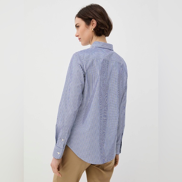 Lauren Ralph Lauren Striped poplin shirt Women’s size Large - Picture 3 of 12